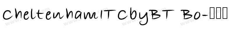 CheltenhamITCbyBT Bo字体转换